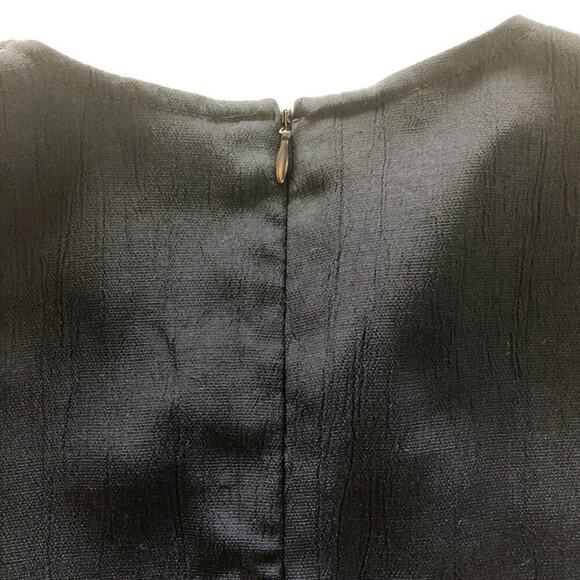 Vintage R&M Richards Short Sleeve Navy Tunic Blouse Size 8 - Picture 6 of 7